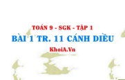 Bài 1 trang 11 Toán 9 Cánh diều Tập 1